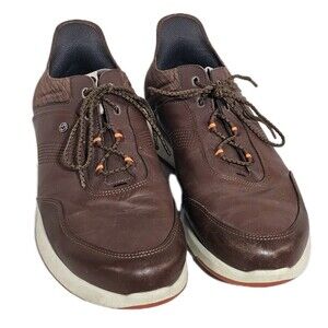 FootJoy Stratos Golf Shoes Mens 11.5 Spikeless Brown White Accent Leather